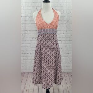 Halter Padded Travel Vacation Pack Everywhere Iron/ Wrinkle Free V-Neck S Dress